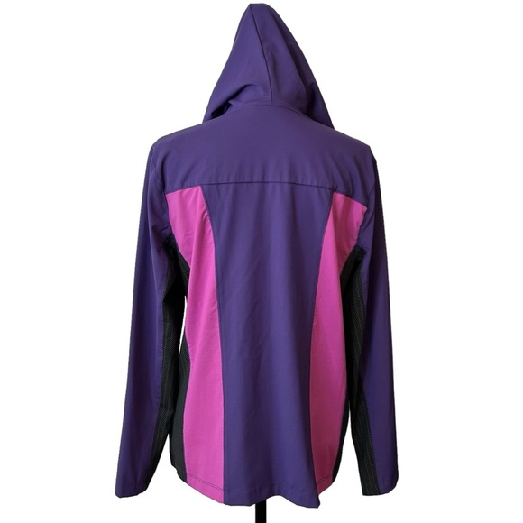 Tranquility by Soma Full Zip Color Block Activewear Hooded Jacket SZ Med… - Picture 5 of 7